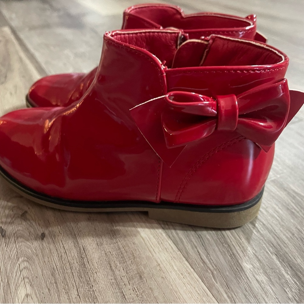 Toddler Red Patent Boots